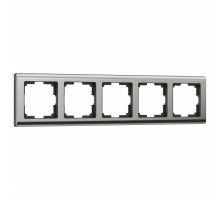 Рамка на 5 постов Werkel Metallic W0051602