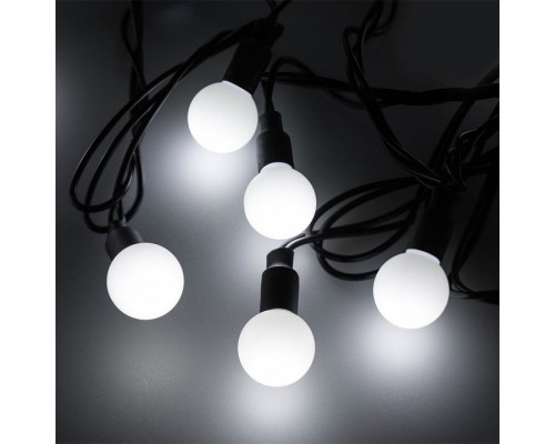 Гирлянда нить [20 м] Ball ARD-BALL-CLASSIC-D23-20000-BLACK-160LED WHITE (230V, 7W)