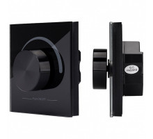 Панель-диммера роторная встраиваемая Arlight Rotary SR-2202-IN Black (12-24V, DMX, DIM)