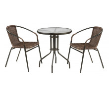 Набор уличный Асоль-1C TLH-037B-R3/TLH060-D60 Brown 2Pcs