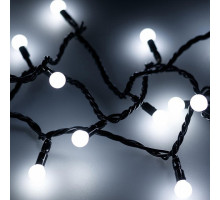 Гирлянда нить [10 м] Ball ARD-BALL-CLASSIC-D13-10000-BLACK-100LED WHITE (230V, 7W)