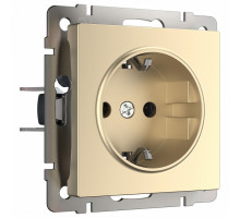 Розетка с заземлением и шторками, без рамки Werkel W117 8 W1171111