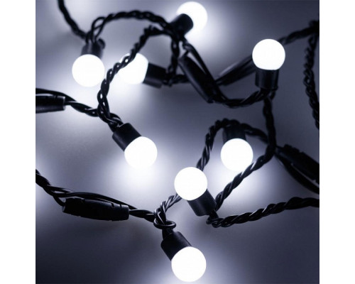 Гирлянда нить [10 м] Ball ARD-BALL-CLASSIC-D17.5-10000-BLACK-100LED WHITE (230V, 7W)