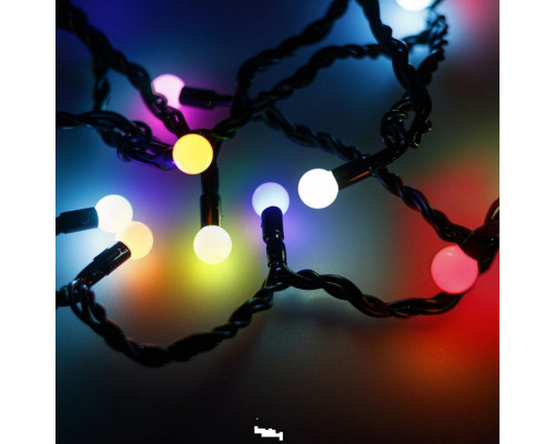 Гирлянда нить [10 м] Ball ARD-BALL-CLASSIC-D13-10000-BLACK-100LED RGB (230V, 7W)