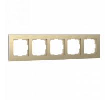 Рамка на 5 постов Werkel Aluminium W0051711 (шампань)