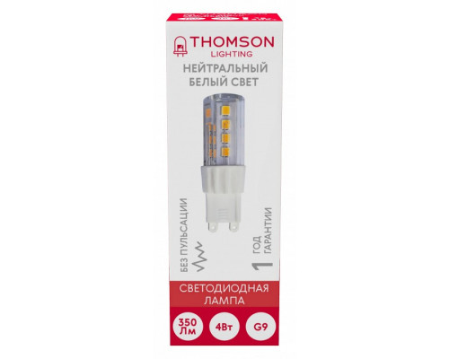 Лампа светодиодная Thomson G9 G9 4Вт 4000K TH-B4213