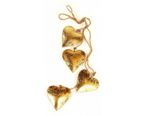 Елочная гирлянда (65x11 см) Golden Hearts en_ny0027
