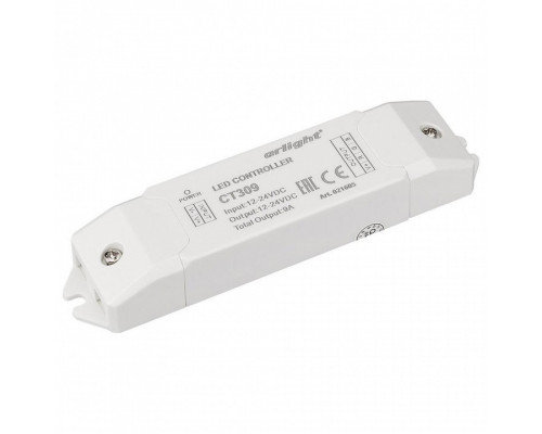 Контроллер-регулятор цвета RGB Arlight  CT309 (12-24V, 108-216W)