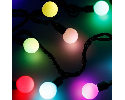 Гирлянда нить [10 м] Ball ARD-BALL-PRO-D23-10000-BLACK-80LED RGB (230V, 7W)