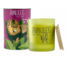 Свеча ароматическая (9.9 см) Wild Lion - древесный VV040SWAW