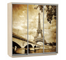Шкаф-купе Экспресс Фото Трио Париж 2100x600x2400